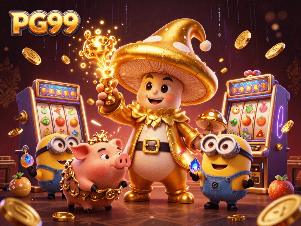 Experience the magical world of PG99, where a wizard turns everything to gold while treasures abound.