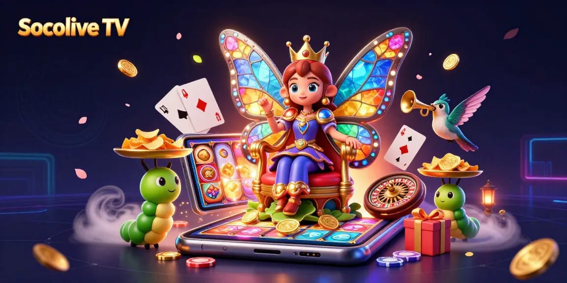 Experience thrilling gameplay at Socolive TV with vibrant casino scenes and dynamic characters.