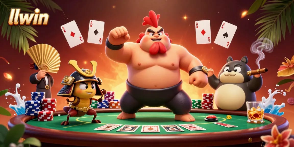Experience thrilling poker at llwin with dynamic characters and vibrant casino elements.