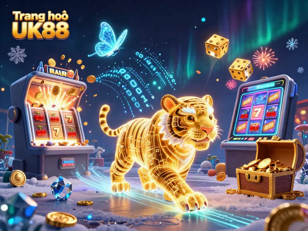 Engage with thrilling game experiences at Trang chủ UK88, featuring vibrant casino elements.