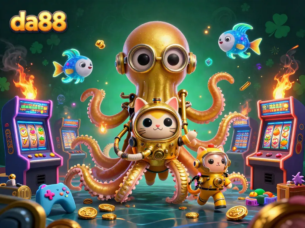 Win exciting prizes in the da88 casino with stunning visuals of golden treasures and arcade fun!