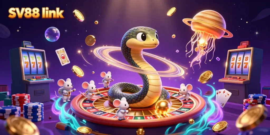 Engage with SV88 link and experience thrilling gameplay with vibrant characters and casino elements.
