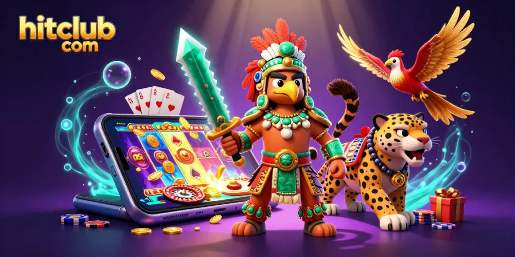 Spin the reels and win big at hitclub com with thrilling Aztec-themed games and vibrant casino elements!