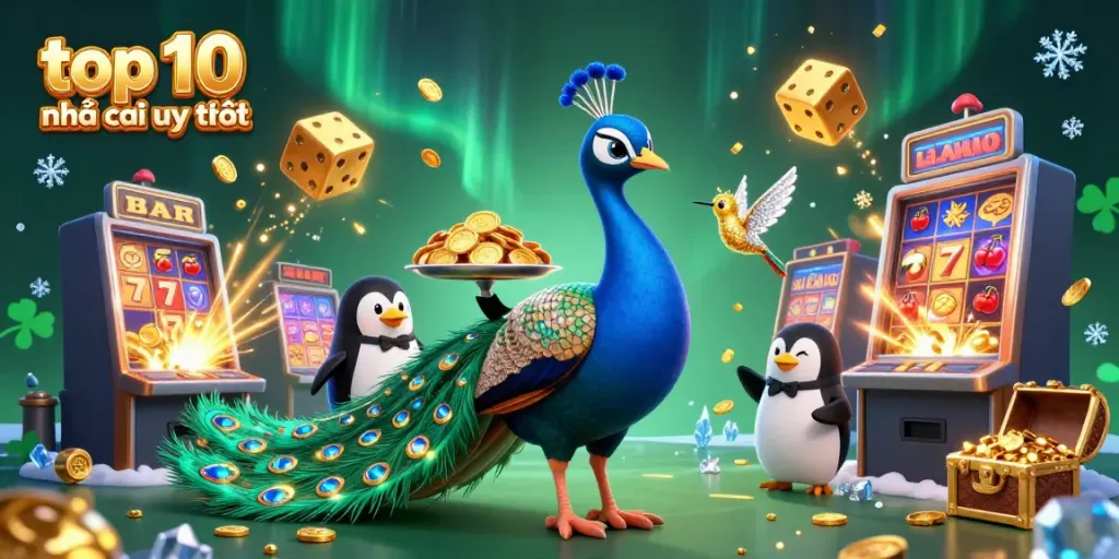 Spin the reels at the top 10 nhà cái uy tín with engaging characters and a vibrant casino atmosphere.
