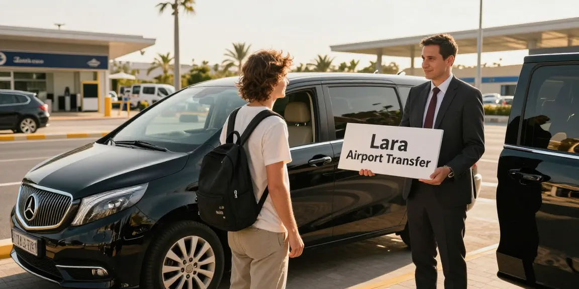 Luxury Lara Airport Transfer service with professional chauffeur at Antalya Airport.