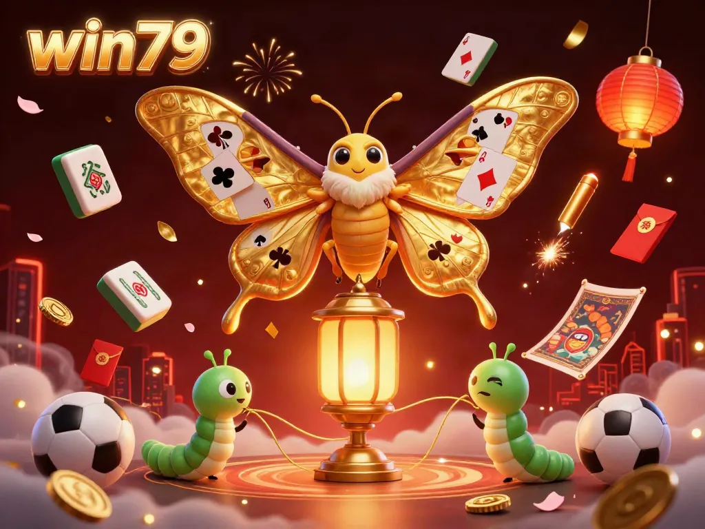 Experience thrilling sports betting at win79 with captivating scenes and rich details, featuring sports balls and betting elements.