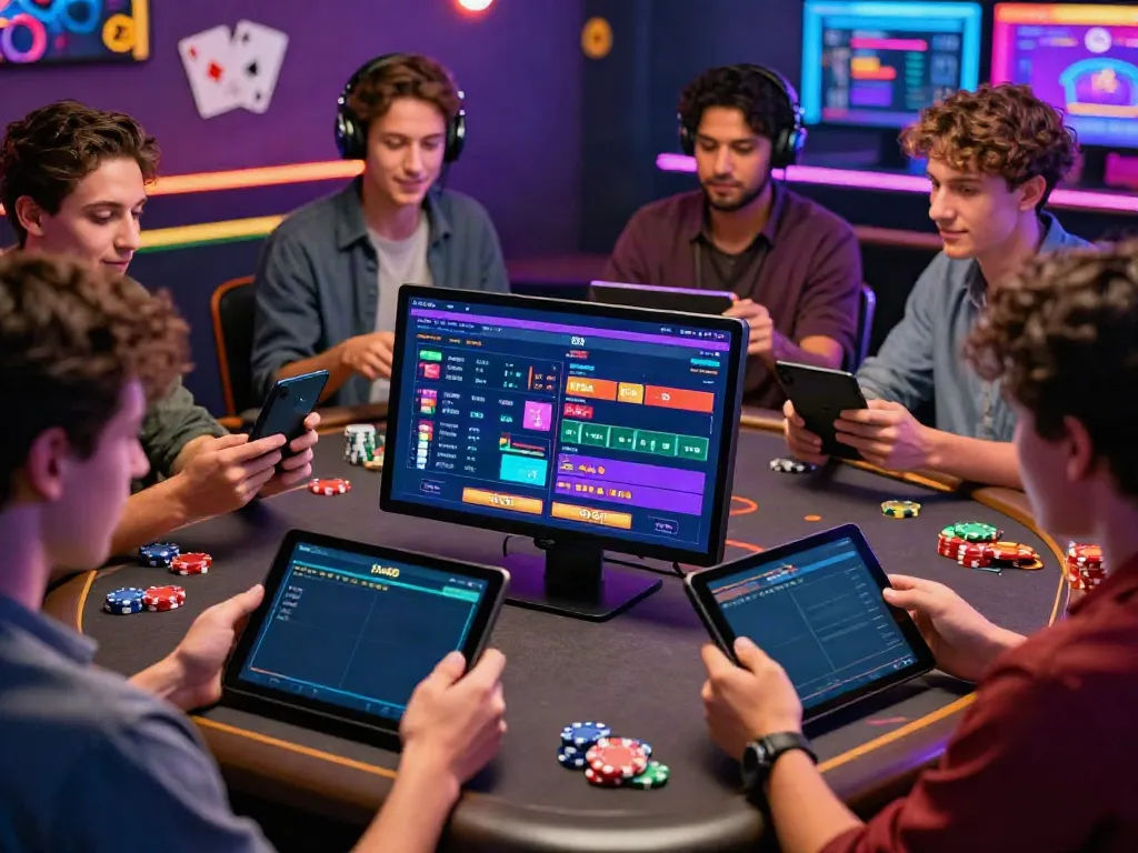 Players interacting with live betting games at Du88's vibrant online gaming platform.