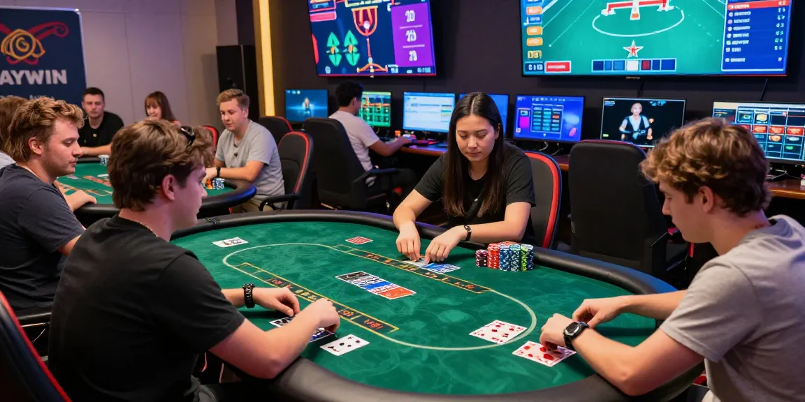Players enjoying an engaging poker session at HAYWIN's vibrant online gaming environment.