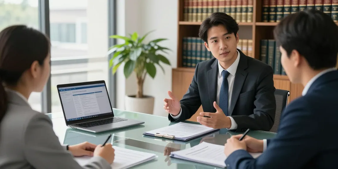 Engaging consultation with lawyer and client discussing legal matters - see here for expert support.