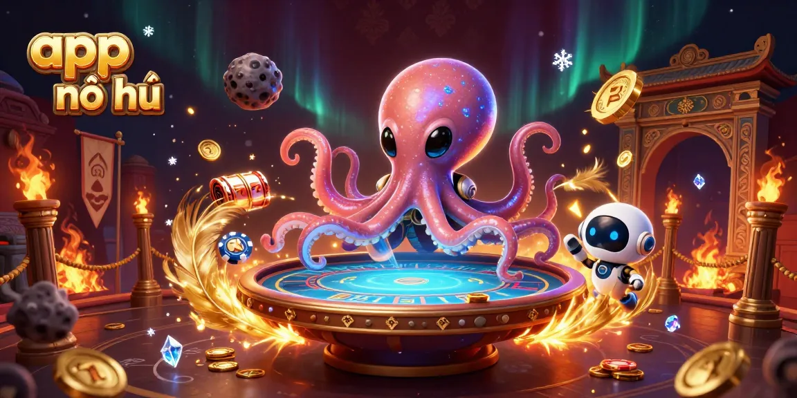Experience the thrill of app nổ hũ with an exciting alien casino scene!