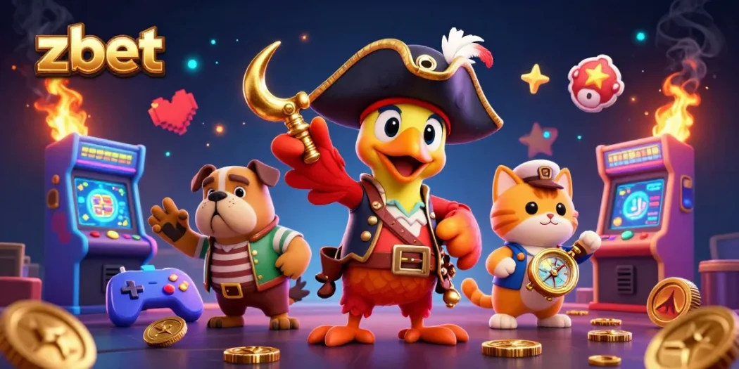 Experience thrilling gaming adventures at zbet with vibrant casino characters and arcade excitement.